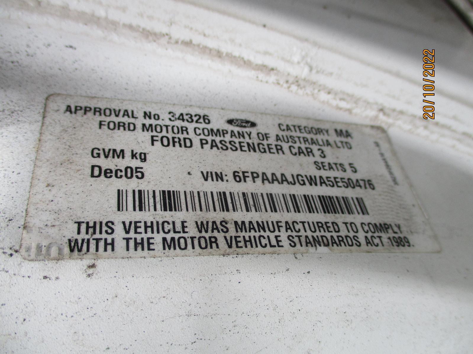 Brake Booster Falcon Ford 2006