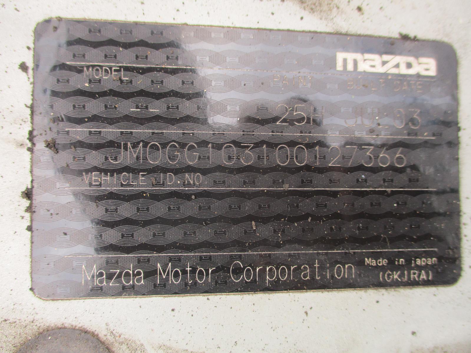 Pwr Dr Wind Switch 6 Mazda 2003