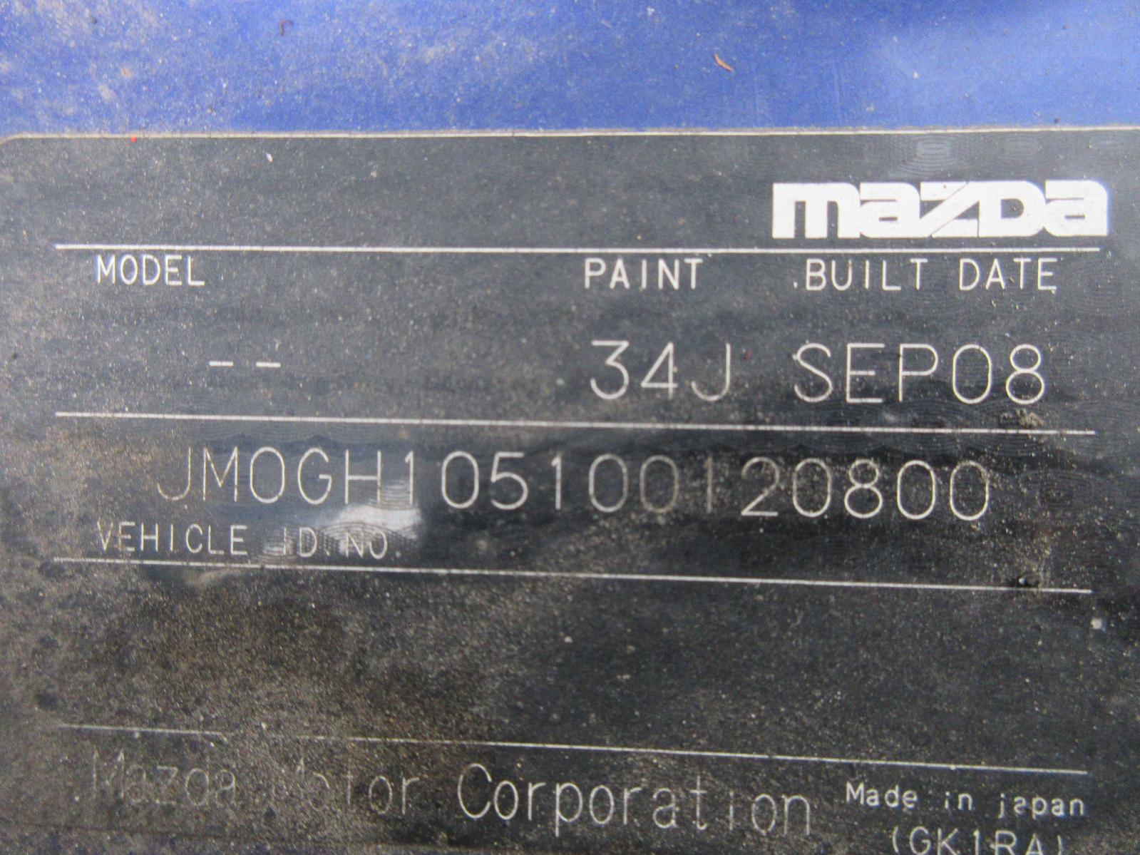Solenoid 6 Mazda 2009