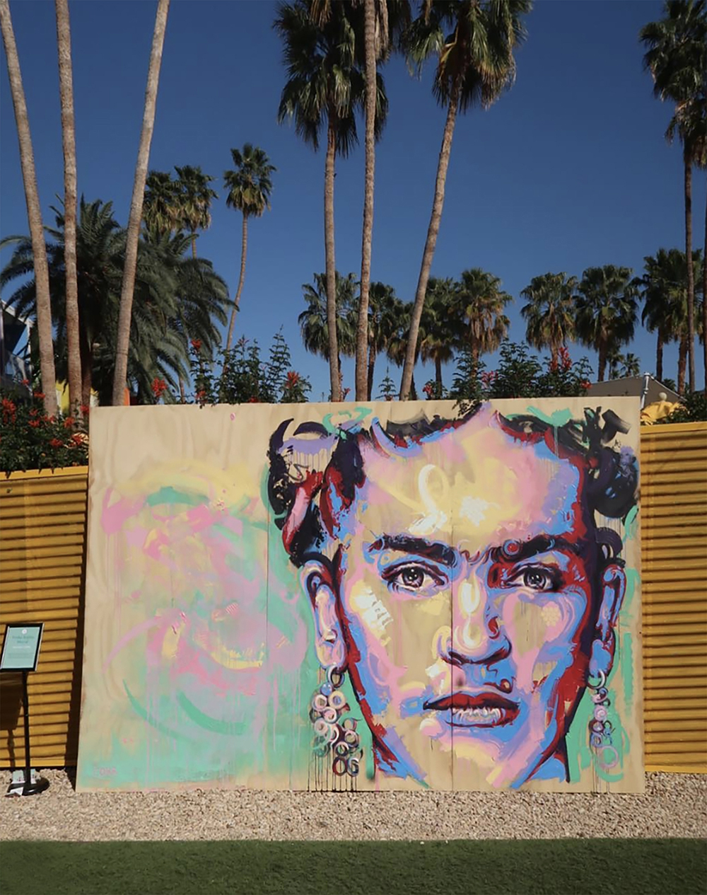 Frida Kahlo Mural by Michael Corr Artist in Alloa