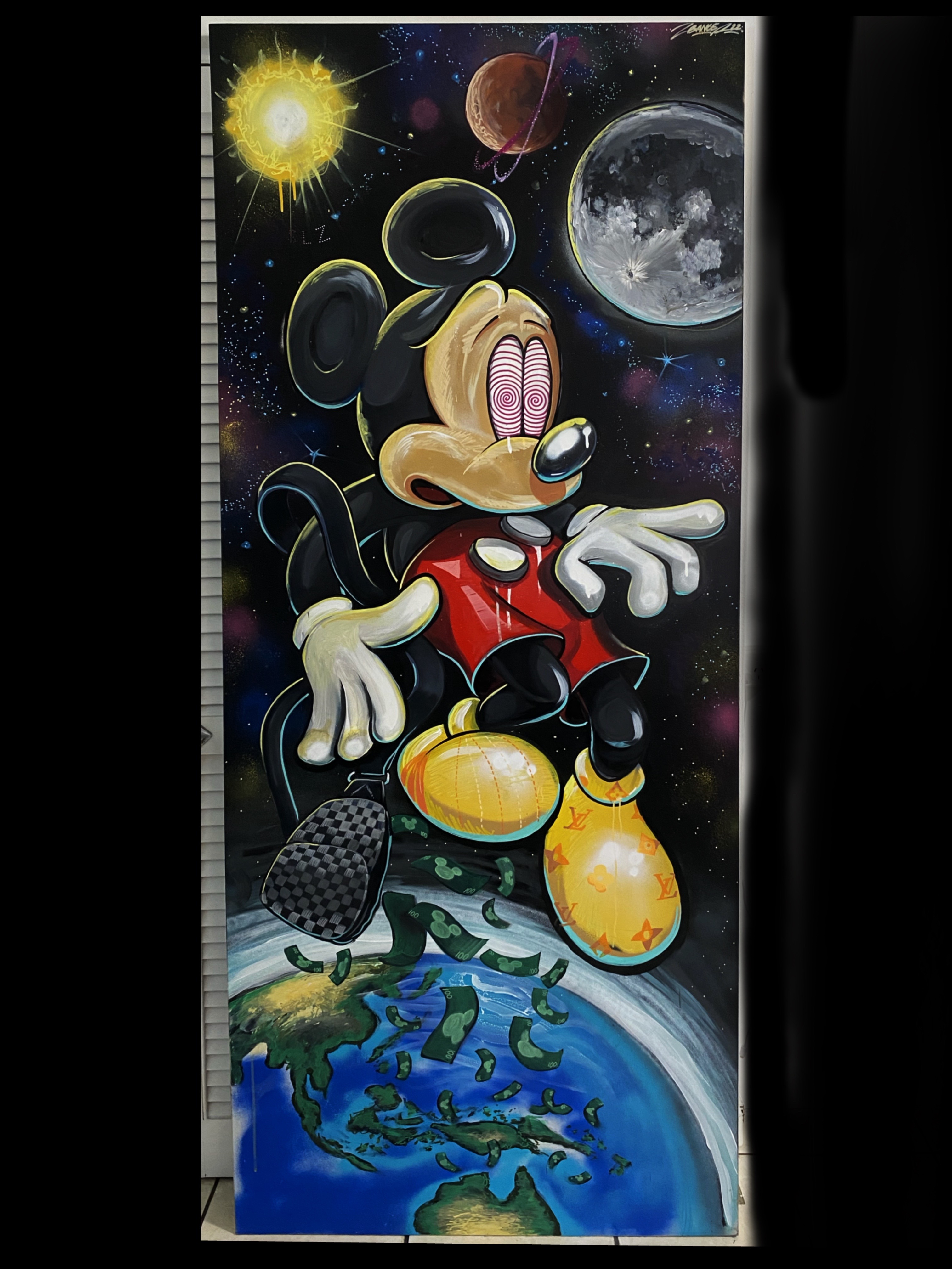 Custom Mickey Mouse Door Artwork by Zbanger in Surfers Paradise