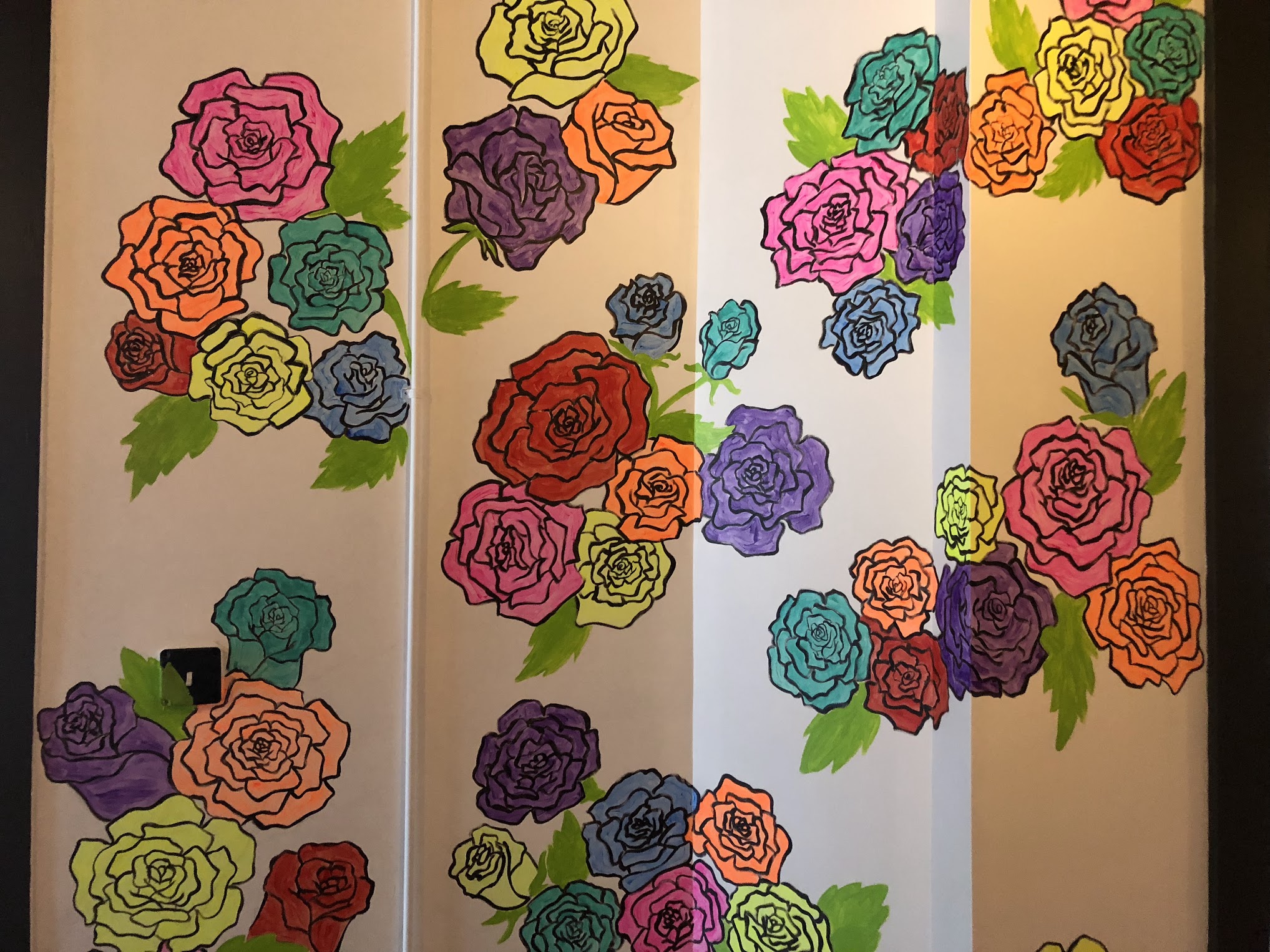 Neon Roses for Fearless WinstonSalem by null in East Rutherford