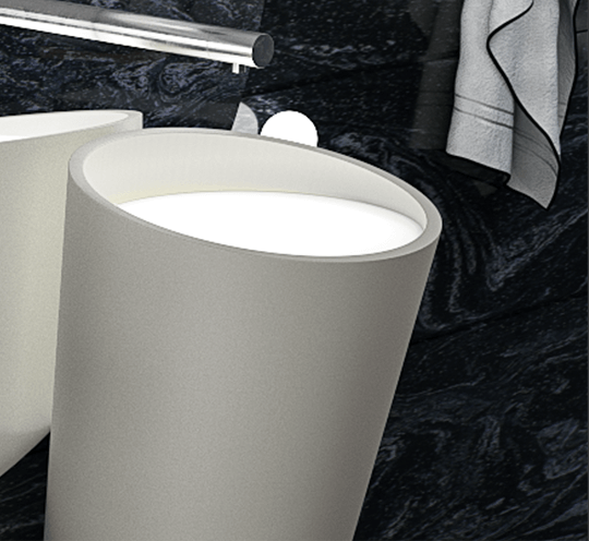 Designed by Ultraspace with corian materials
