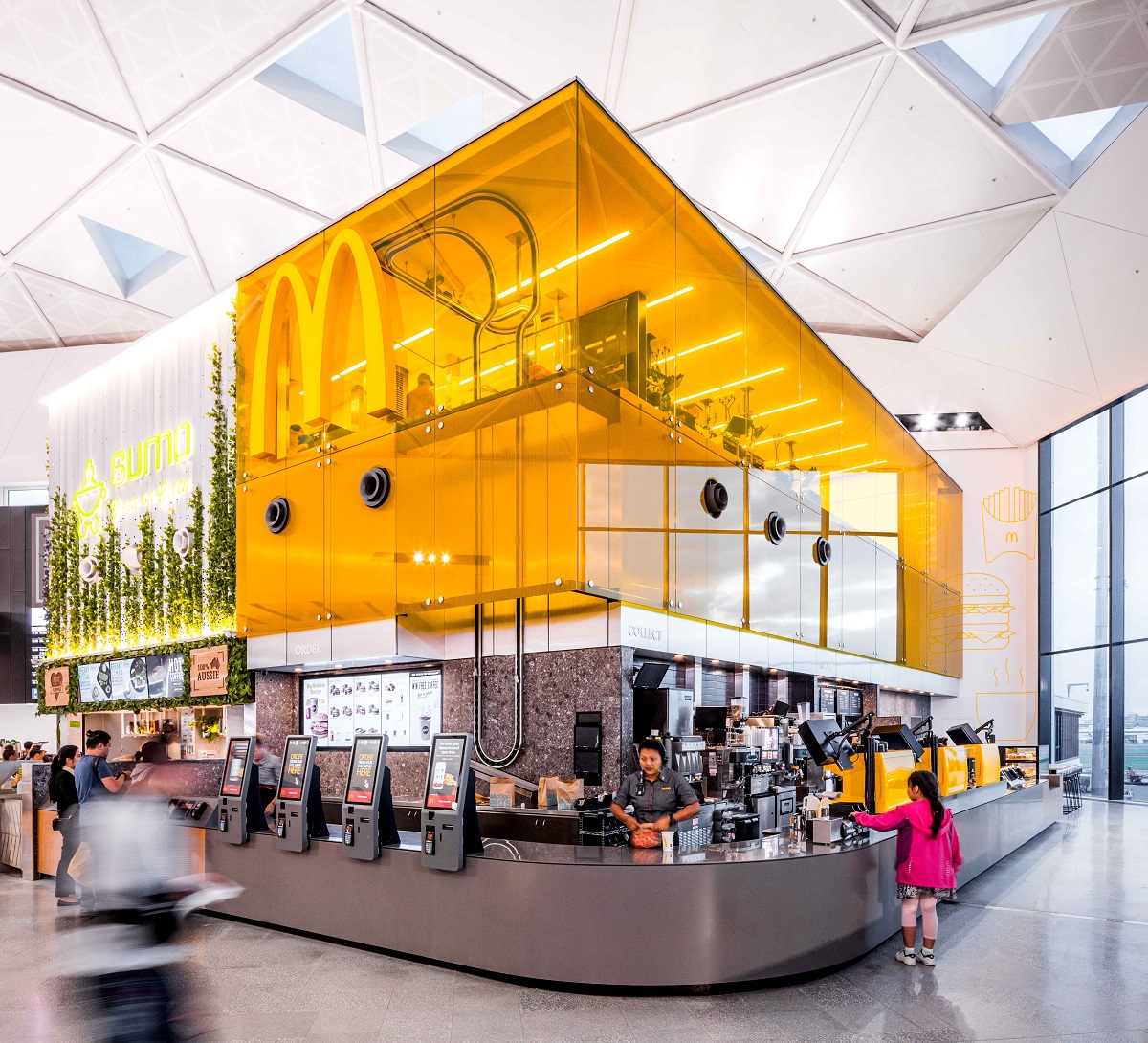 McDonald's Sydney International Airport  Corian