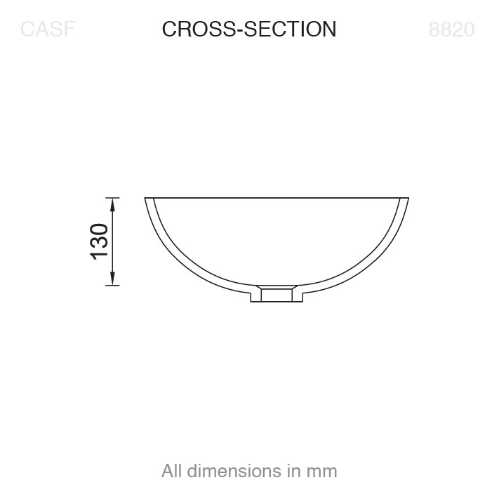 8820 Basin Cross Section