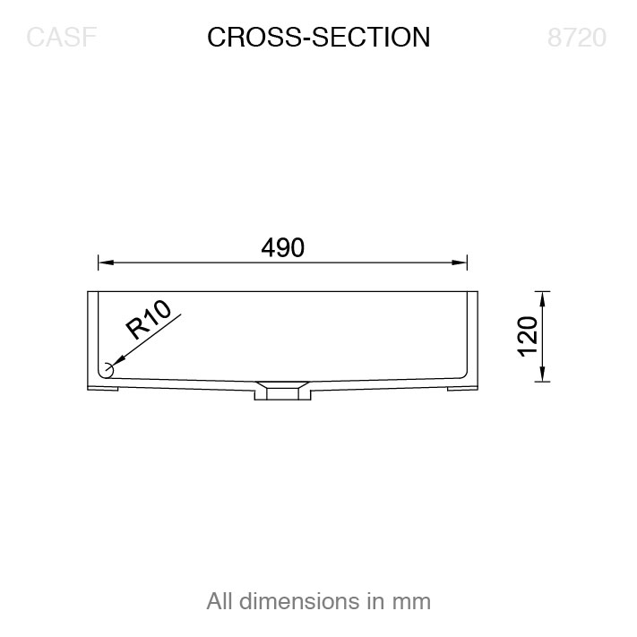 Basins 8720 Cross Section View