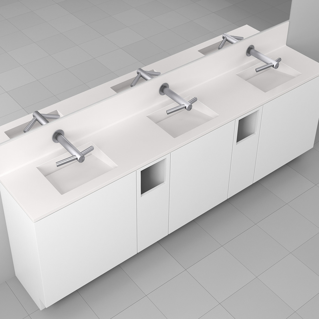 Corian<sup>®</sup> Multi basin Washplane 4223