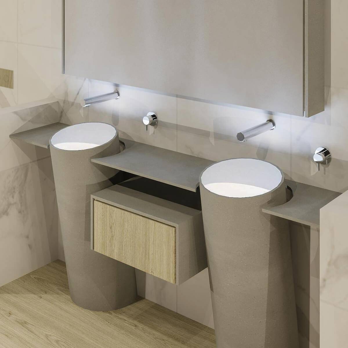 CASF Corian® UltraRange product UltraBench T2 2 Person