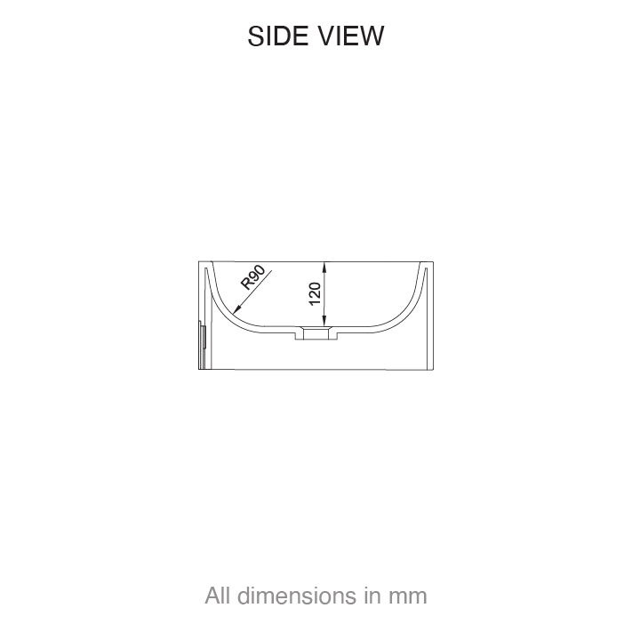 casf corian staff hand wash station 336 side view