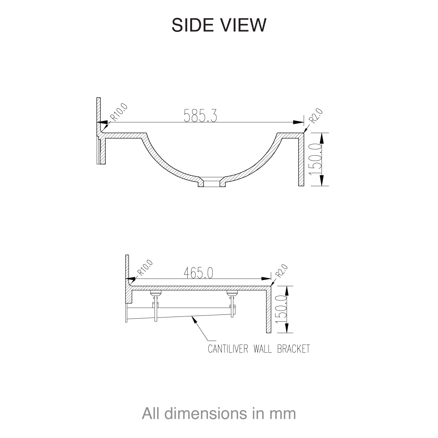 casf corian 339W side view