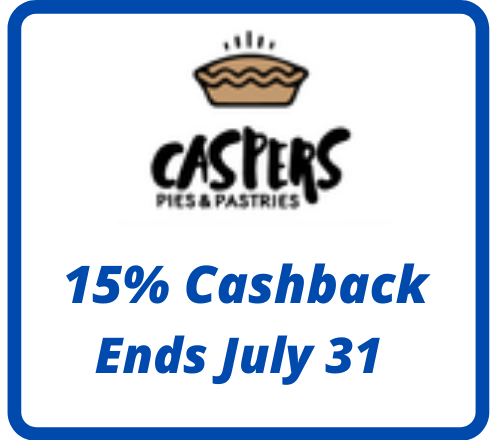 Caspers Pies & Pastries : 15% Cashback