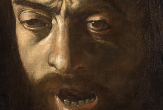 Caravaggio self portrait as Goliath