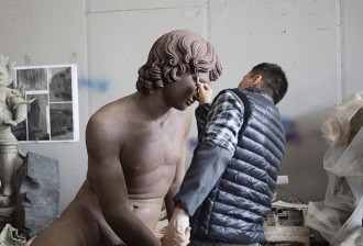 Artist Xu Zhen, Installation NGV Triennial, National Gallery of Victoria, 2018