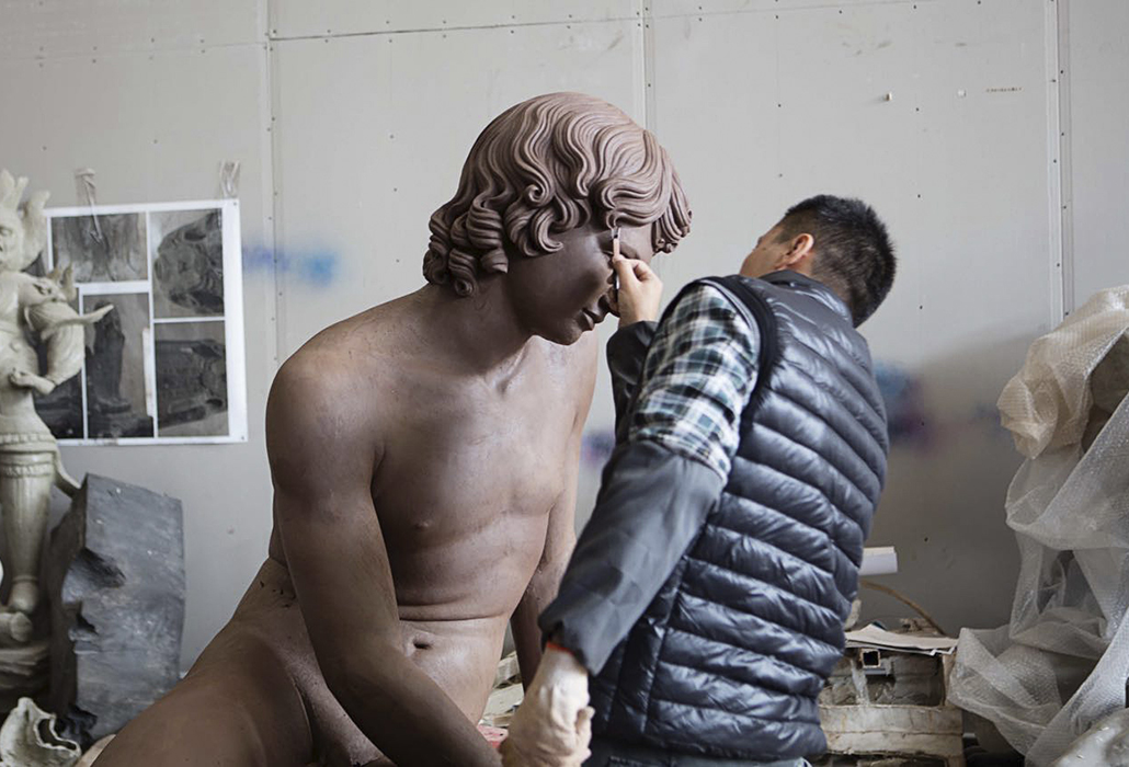 Artist Xu Zhen, Installation NGV Triennial, National Gallery of Victoria, 2018