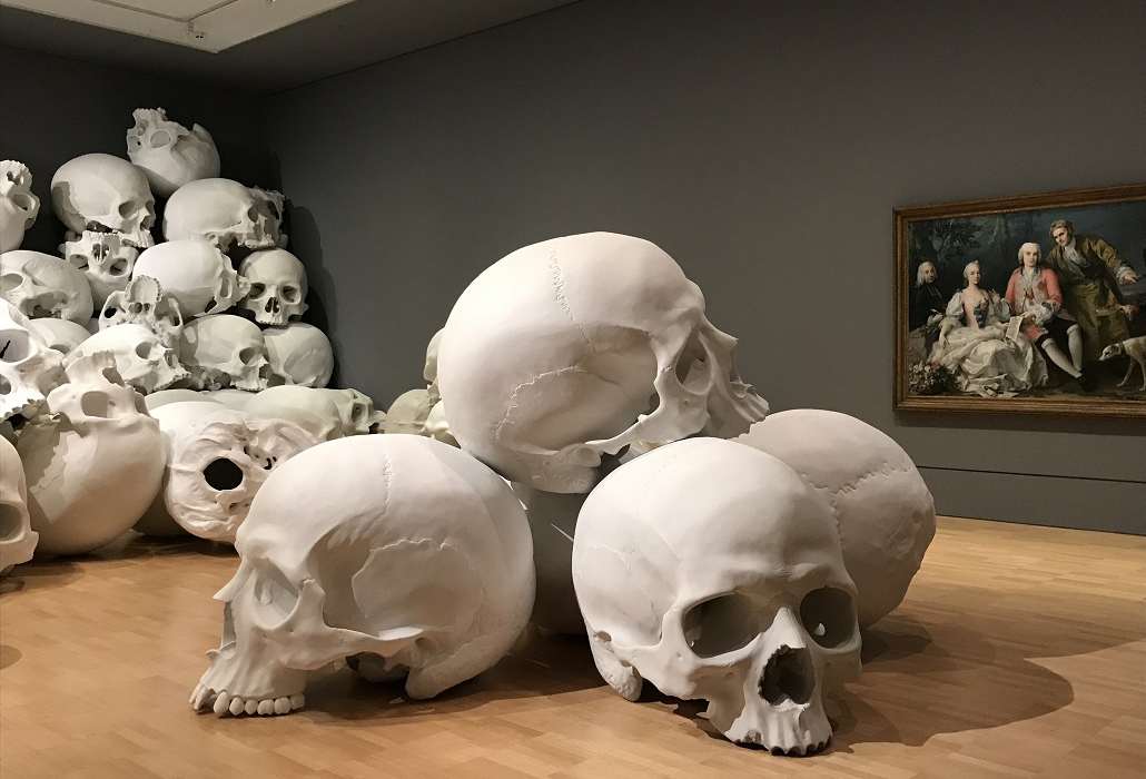Installation view of Ron Mueck, Mass (2016-17). Photo: Belinda McDowall