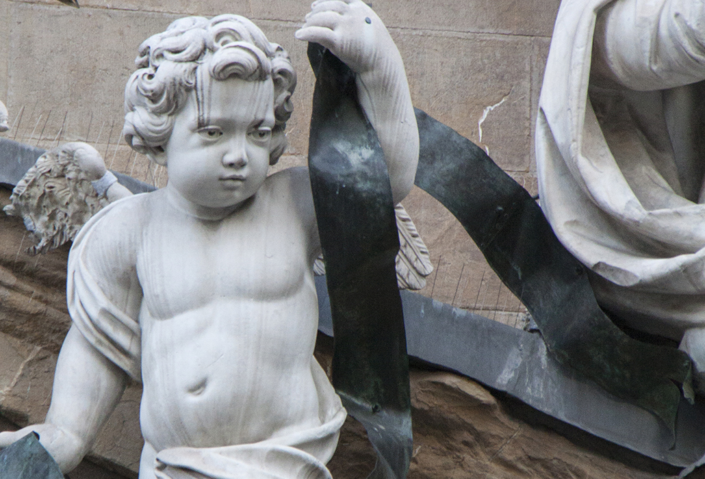 Fragment of Facade of Complesso di San Firenze, Florence, Italy