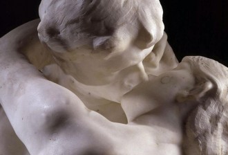 Detail Rodin: The Kiss, marble, 1888 - 1889, courtesy Musee Rodin, Paris