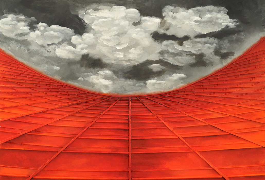 Detai-EVITA KANELLOU, Curved Infinity, 80x100cm, mixed media