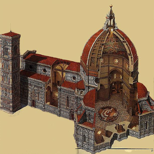 Cut Thru Florence Cathedral