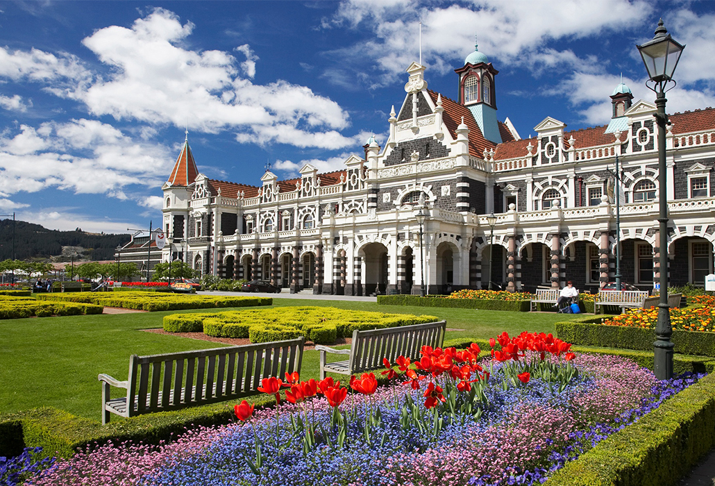 Railway Station, Dunedin, Tourism NZ photo by David Wall