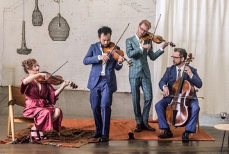 Brandenburg Quartet, Shaun Lee-Chen and Ben Dollman on violin, Jamie Hey on Cello