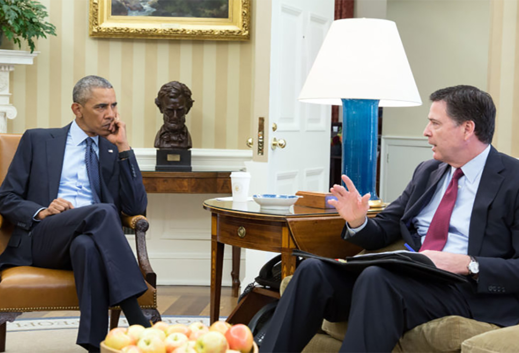 James Comey and Barack Obama 2