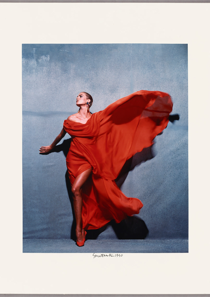 Givenchy Red, Paris; Victor Skrebneski (American, born 1929); Chicago, Illinois, United States, North America; 1990 to 1995; Cibachrome print; 51 × 40.4 cm (20 1/16 × 15 7/8 in.); 2016.92, © Victor Skrebneski, courtesy The J. Paul Getty Museum, Los Angeles, Purchased with funds provided by the Photographs Council
