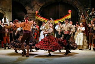 Flamenco dancers in Opera Australia's 2018 production of Don Quichotte at the Melbourne Arts Centre. Photo: Jeff Busby