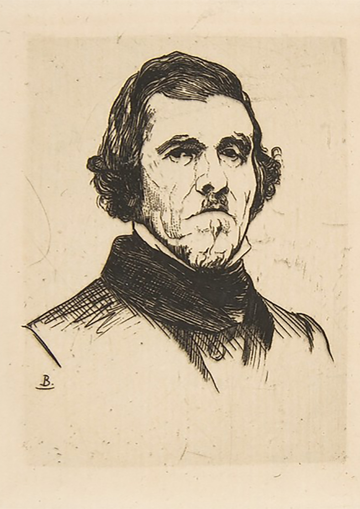 Portrait of Eugène Delacroix Félix Bracquemond (French, Paris 1833–1914 Sèvres), Etching, 1863, Portrait of Eugène Delacroix Félix Bracquemond (French, Paris 1833–1914 Sèvres) 1863, Etching, courtesy The Metropolitan Museum of Art, New York