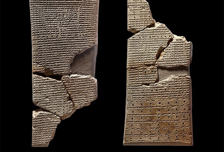 Tablets from the Library of Ashurbanipal. Ninevah, Iraq, courtesy British Museum