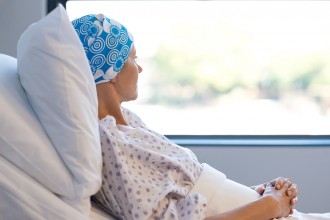 Cancer patient resting