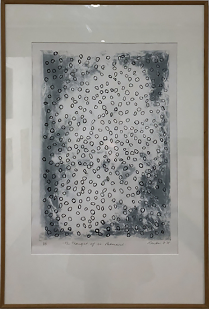 David Rankin: The Thoiughts of No Patriarch, 1984, ink, lithograph on paper, Edition 5/7, 100 x 68 cm, courtesy artist