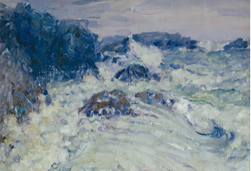 Detail: John Russell, Rough Sea, Morestil c1900, courtesy Art Gallery of NSW