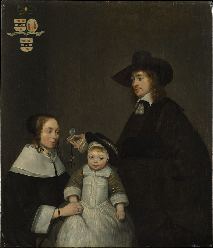 Gerard ter Borch the Younger (Dutch, Zwolle 1671-1681 (Deventer), 1653-4, Oil on Wood, 16 1/4 x 14 in, The Jack and Belle Linsky Collection, 1982, courtesy The Metropolitan Museum of Art, New York