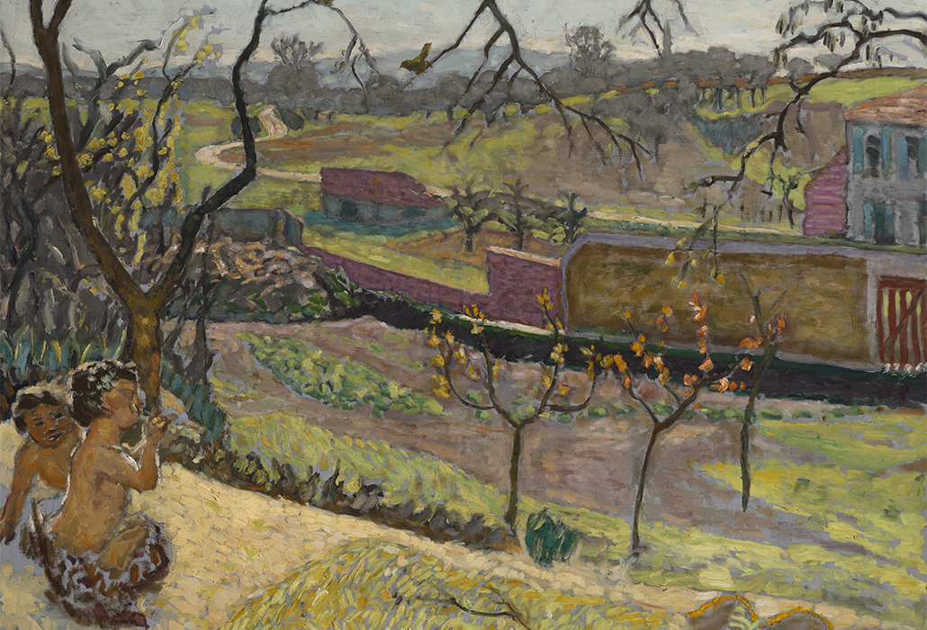 Pierre Bonnard 'Early Spring, little fauns' 1909 oil on canvas, 102.5 x 125 cm The State Hermitage Museum, St Petersburg Photo: © The State Hermitage Museum 2018, Vladimir Terebenin, Leonard Kheifets and Yuri Mololkovets