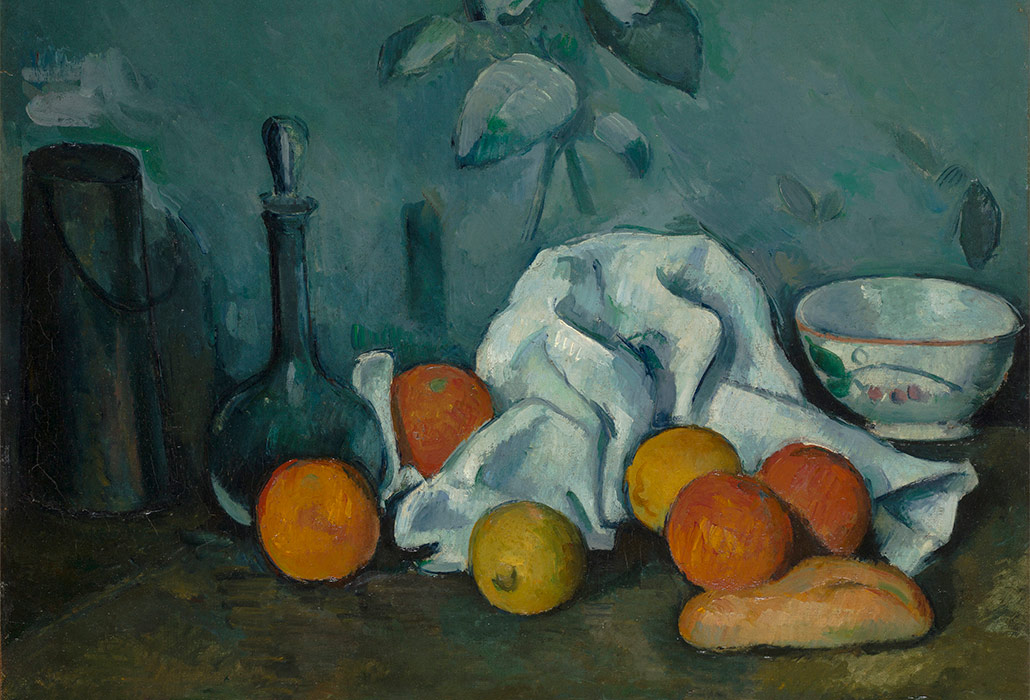 Paul Cézanne 'Fruit' 1879/80 oil on canvas, 46.2 x 55.3 cm, The State Hermitage Museum, St Petersburg photo: © The State Hermitage Museum 2018, Pavel Demidov and Konstantin Sinyavsky