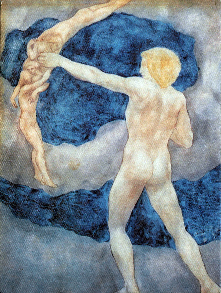 Kahlil Gibran, The Archer (1923), Illustration for The Prophet, Watercolour courtesy and © Gibran Museum, Signed lower left: “K.G.” Created in New York Acquired by the Gibran National Committee in 1933 upon Gibran’s will from March 13, 1930 (New York)