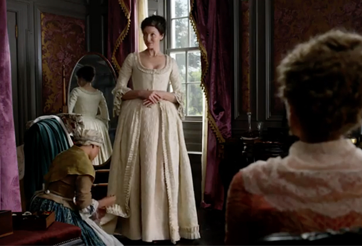 Claire Fraser (Caitriona Balfe) in the Starz television series Outlander.