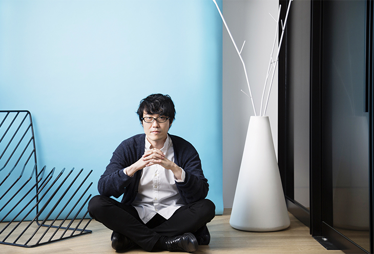 Oki Sato of Nendo pose for photograph at his design studio in Tokyo . (Photo / Ko Sasaki )