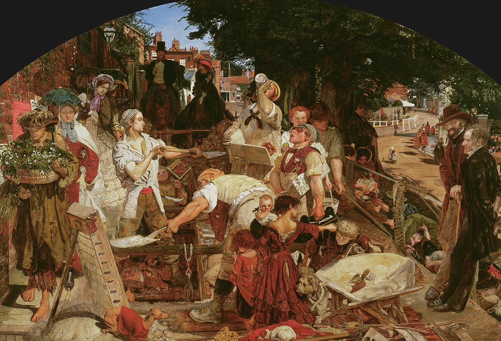 Ford Madox Brown: Work, 1852–65, oil on canvas 137 x 197.3 cm, Purchased 1885 Manchester Art Gallery
