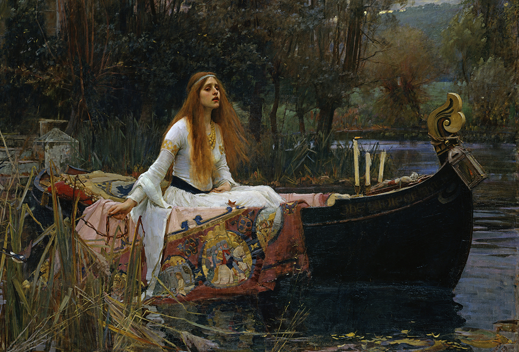 John William Waterhouse: The Lady of Shalott, 1888 oil on canvas 153 x 200 cm Presented by Sir Henry Tate 1894 Tate, © Tate, London 2018