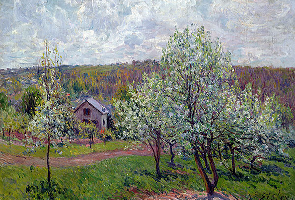 Alfred Sisley, Spring in the Environs of Paris, Apple Blossom, 1879 Musée Marmottan Monet, Paris, France