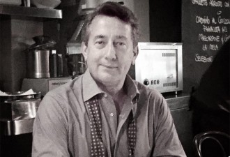 Martyn Cook, photographed in a favourite cafe in Redfern