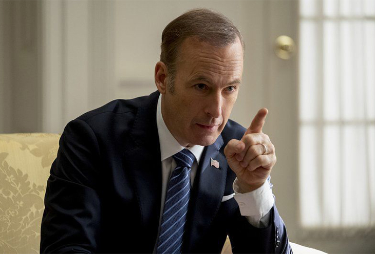 Bob Odenkirk plays the president of the Uninted States in Long Shot, Philippe Bosse-Lionsgate via AP