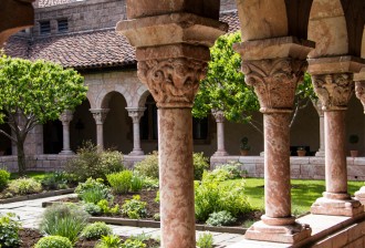 Detail: The Met Cloisters Garden, New York