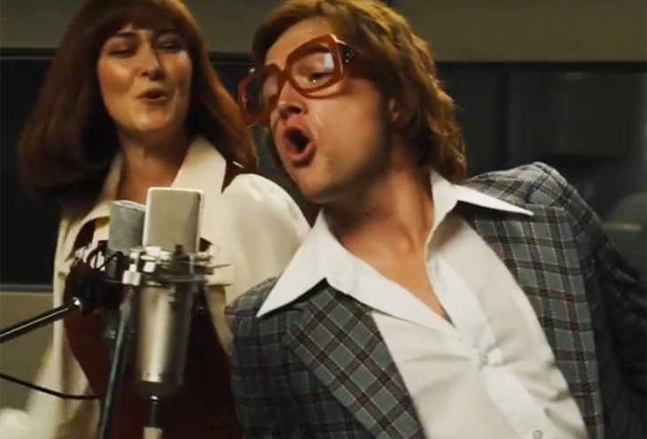 Taron Egerton as Elton John and Rachel Muldoon as Kiki Dee in Rocketman from Paramount Pictures