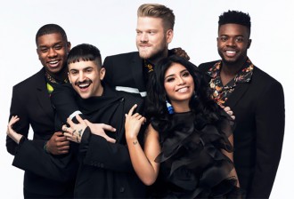 Scott Hoying, Mitch Grassi, Kirstin Maldonado, Avi Kaplan and beatboxer Kevin Olusola - Pentatonix