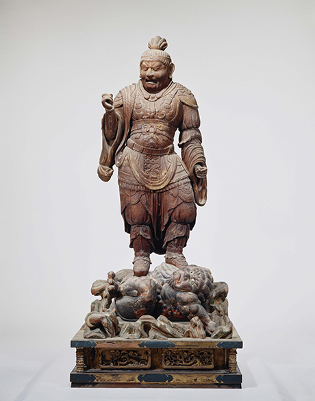 Heavenly King Virudhaka (J. Z?ch?ten) from the Lecture Hall, AD 700s, wood, T?sh?daiji temple, National Treasure Photo provided by Nara National Museum (photographer: Morimura Kinji)