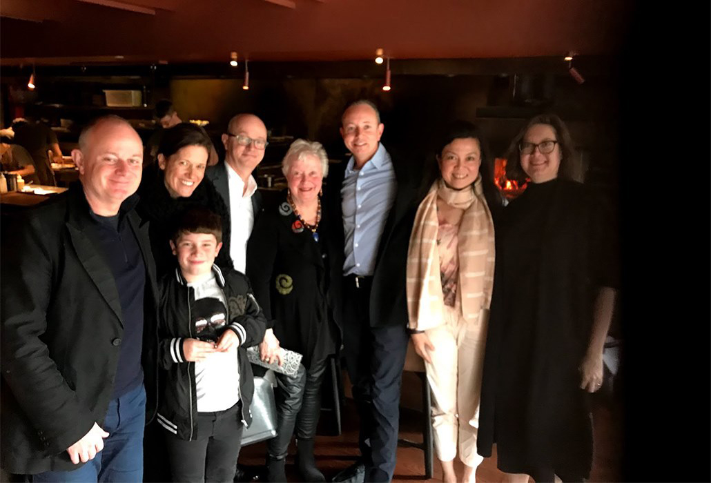 Mother's Day, Matilda Restaurant, South Yarra, 2019 — with Ross McDowall, Jen Marshall, Colton, Paul McDowall, Craig McDowall, Grace Pan and Belinda McDowall.