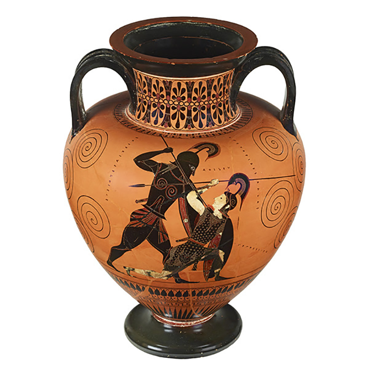 Achilles and Penthesilea on Vase